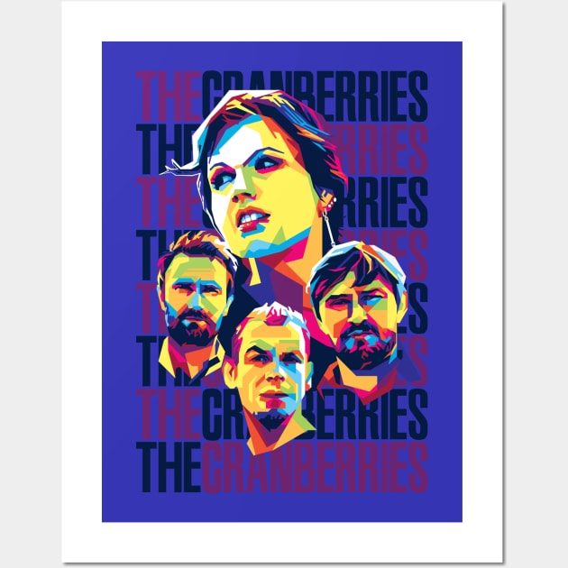 the Cranberries WPAP Wall Art by BAJAJU